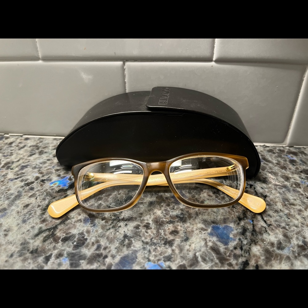 Oliver People’s Frames Follies 49-16-140 Brown Frame with Tan Inner